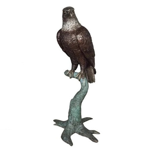 Eagle On A Tree Bronze Sculpture