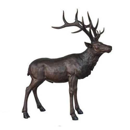 Elk Bronze Life Size Deer Statue