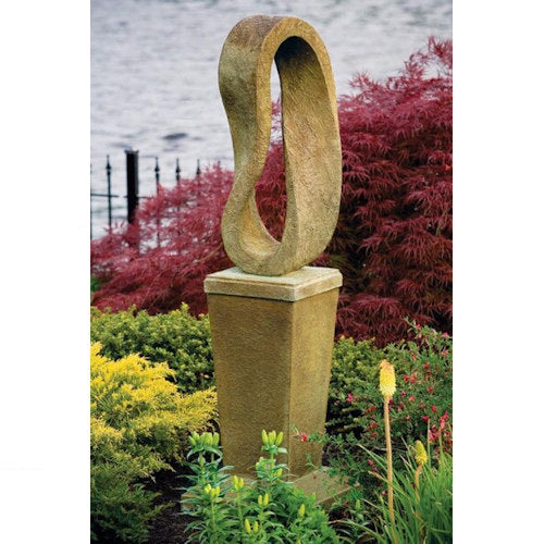 Eternal Garden Loop On Vase Pedestal Sculpture