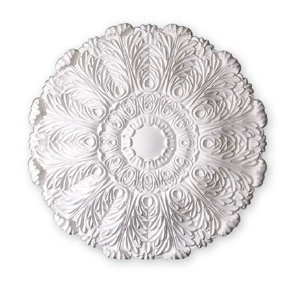 Ceiling Tile - Ornate Acanthus Leaves Ceiling Medallion round
