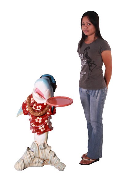 Hawaii Shark Butler Tray Sculpture Statue sculptural furniture Art Display