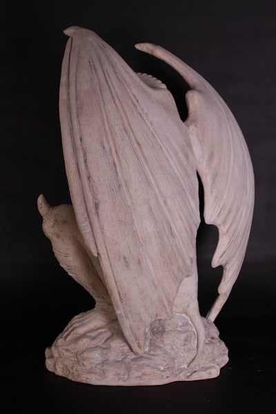 Fierce Gargoyle Guardian statue outside resin fiberglass shopping sculpture