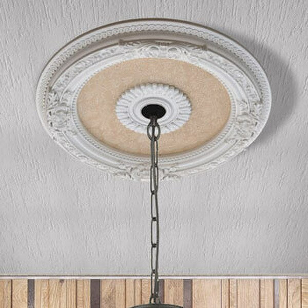 Petite New Chandelier Ceiling Medallion Architectural Decorative Cheap