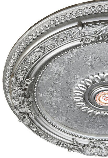 Ceiling medallions silver Round Chandelier antique architectural Sculpt