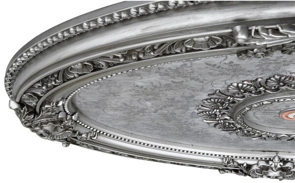Ceiling medallions oval silver adds architecture easy affordable plastic