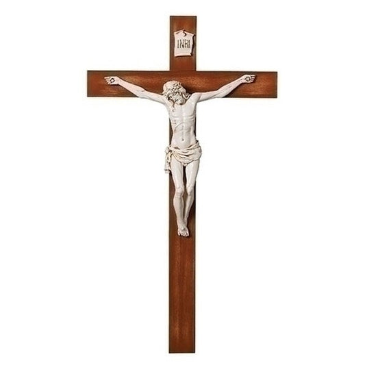 Crucifix Siena Corpus Dark Walnut Cross 40" H