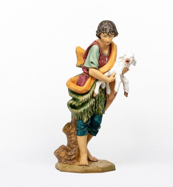 Church Gabriel Shepherd Nativity Statue by Fontanini Statuary Large