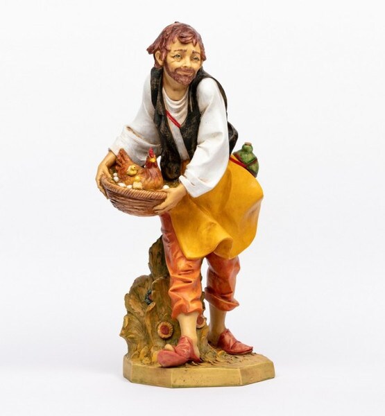 Fontanini Shepherd Nativity Figure Lucas Marble based resin statues