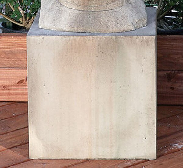 Cube Pedestal Column Plinth Cube Heavy Cement Durable Elevate