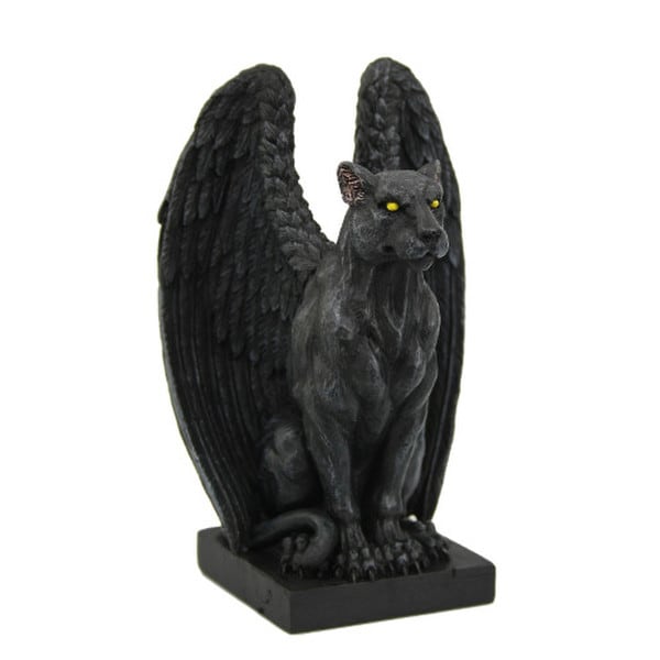 Gargoyle Jaguar whimsy affordable wild cat figurines sculptures statues