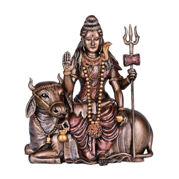 Diety Lord Shiva on Sacred Bull Statue Gavaevodata seated Nandi