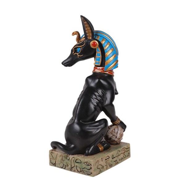 Pharaoh Royal Egyptian Hound Sculpture Anubis Statue Unique Figurine