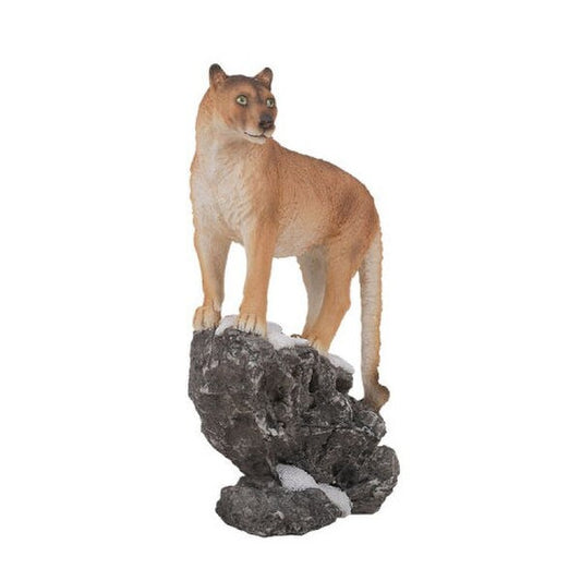 Cougar on Snow Drift Cliff Figurine Statue Mountain Lion Wildcats