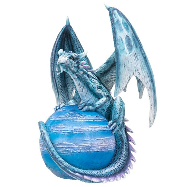 Sentinel Celestial Guardian Mercury Dragon Statue Figurine ethereal art