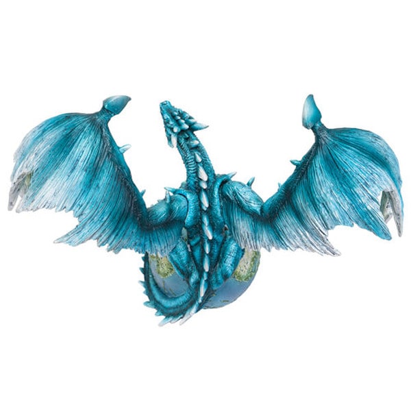 Above view of statue Earth Guardian Dragon Sculpture phantasy artwork