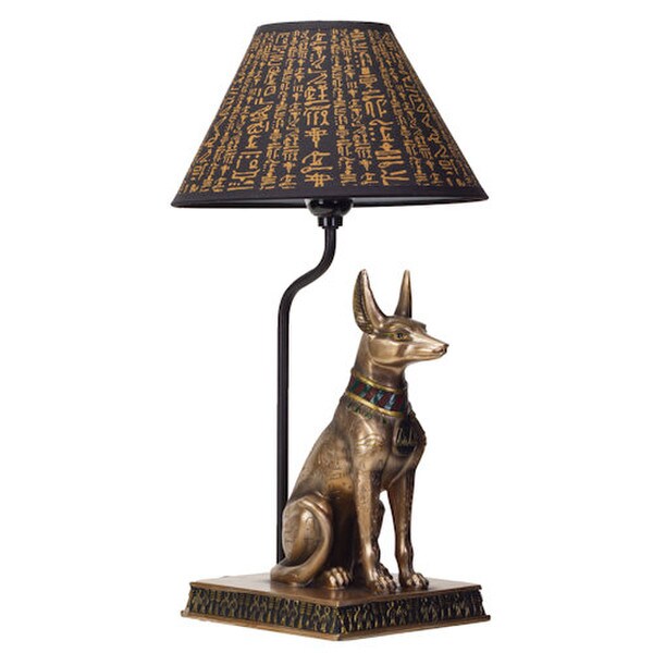 Egyptian Anubis Lamp Sculptural Lighting Guardians Underworld Statue