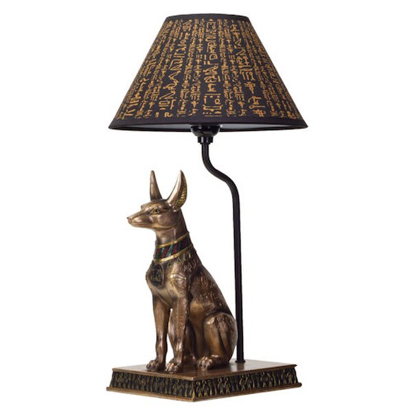 Statues Egyptian Anubis Lamp Sculptural Lighting Guardians Underworld