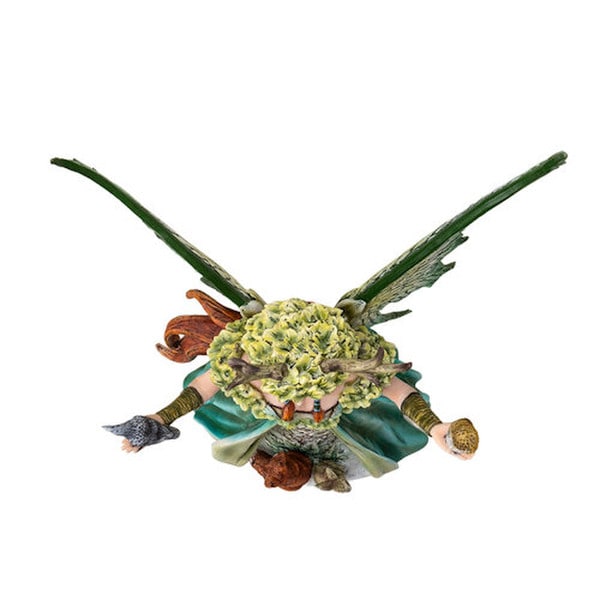 Overhead view Caretaker Fairy Guardian Sculpture by designer Amy Brown