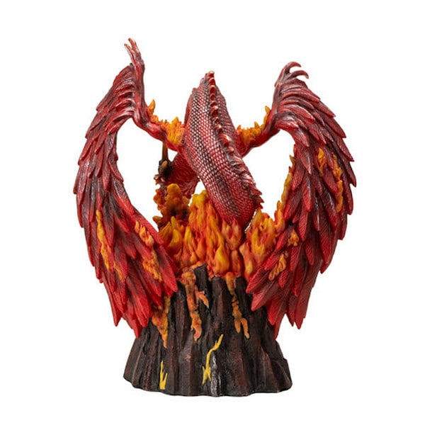 Flame-caster Dragon Fire-Breathing Statue prepares to unleash its inferno