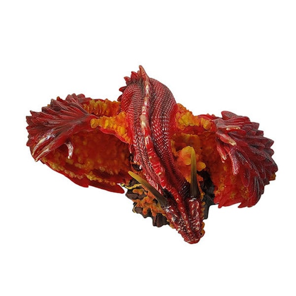 Top view of sculpture Flame-caster Dragon Fire-Breathing Statue