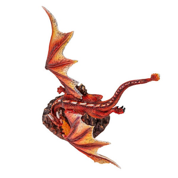 Inferno Guardian Fire Dragon Statue mythical creature fire-breathing