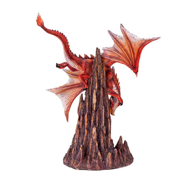 Inferno Guardian Fire Dragon statuary mythical creature fire-breathing