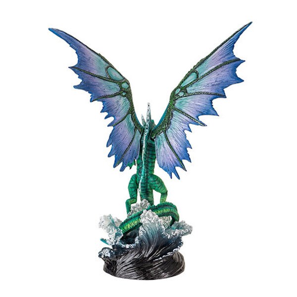 Back view of Sea monster Aquatic Water Dragon Statue Figurine Statuary Sculpture