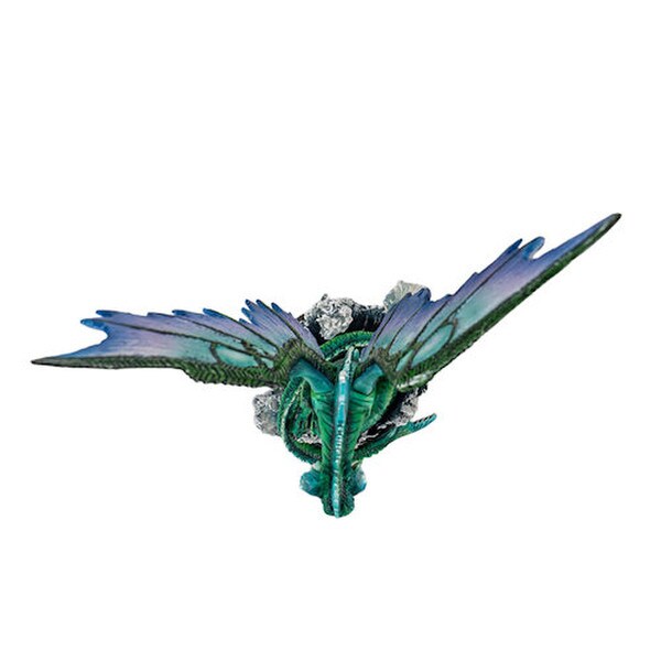 Ocean Aquatic Water Dragon Statue Side View of Figurine Statuary Sculpture