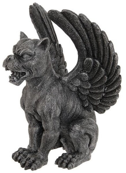 Winged Lioness Gargoyle Sculpture Gothic Cool Figurines Good Outdoors