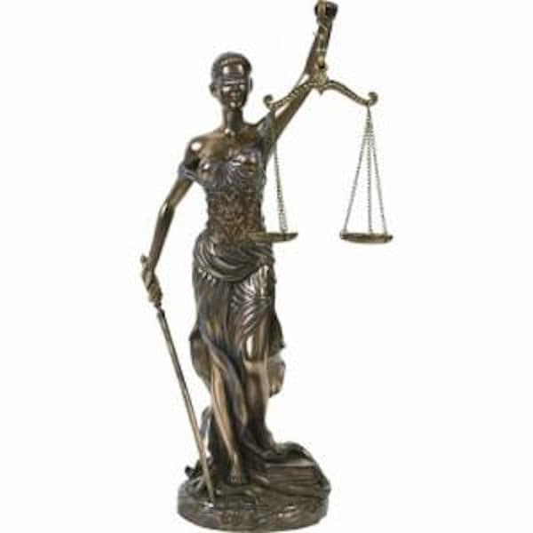 Lady Justice statue ranks as one of the most well known statues in the world
