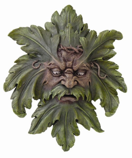 Greenman Sculpture Architectural ancient oak forests Spirits England