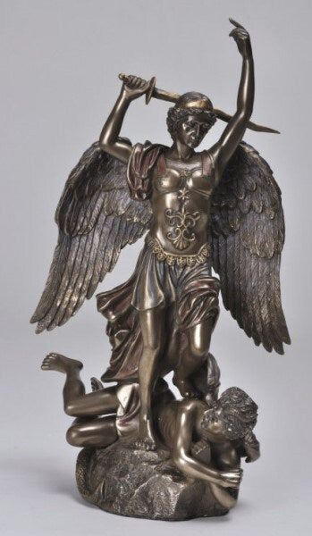 Statues of Saints - St. Michael Replica of France Fountain Sculpture