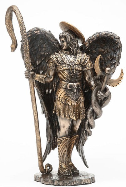 Angel & Cherub Statue Saint Raphael Sculpture Contemporary art