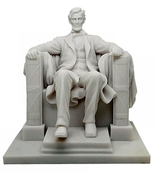 Abraham Lincoln Memorial Sculpture Reproduction Monument