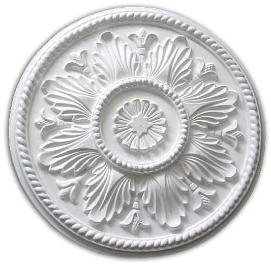 Traditional Flowing Leaf Ceiling Medallion for DYI Decorating