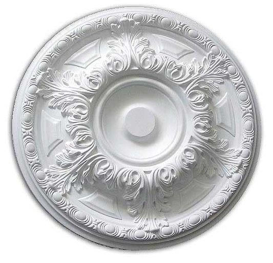 Ceiling Medallion Bright White - Classic 3d Pattern Design
