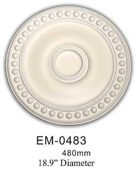 Round Ceiling Medallion - 3D Minimalistic Pattern Design