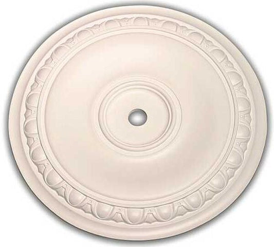 Round Ceiling Medallion - Pure White 24 Inch Diameter
