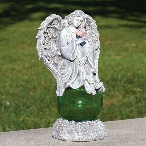 Radiance LED Angel Solar Light Statue - 13"H