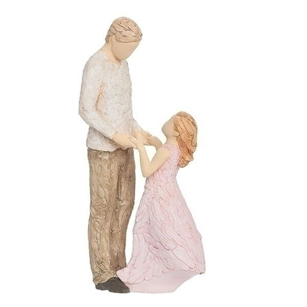 Father and Daughter Statue love between gift sculpture loving figurine