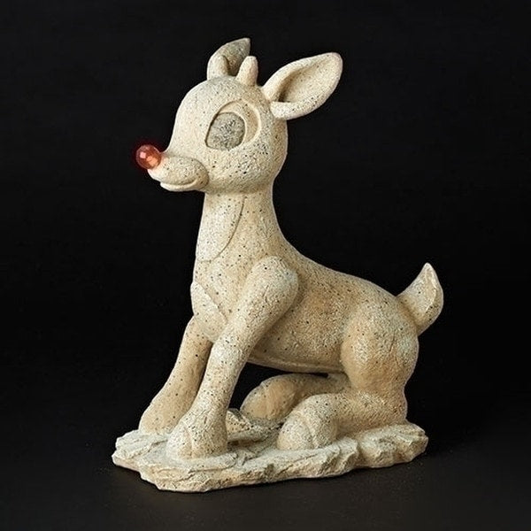 Rudolph the Red-Nosed Reindeer Statue Christmas Garden Sculpture
