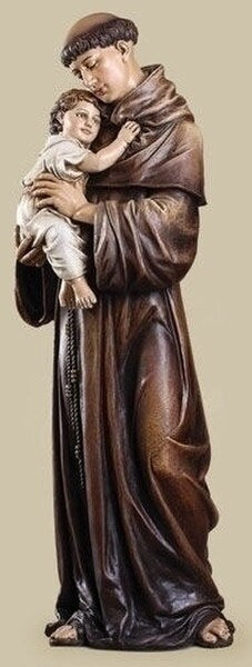 Saint Anthony with Child Church Statue Colored Religious Garden Catholic