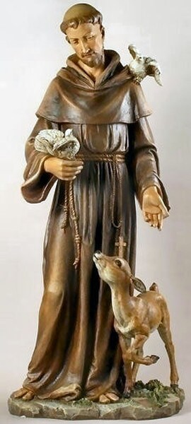 Saint Francis Garden Statue Catholic Church's patron saint of animals