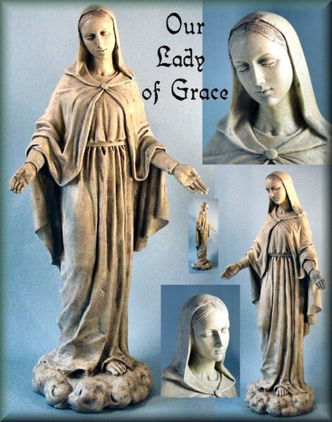 Our Lady Of Grace Garden Statue Religious Virgin Mary Statuary