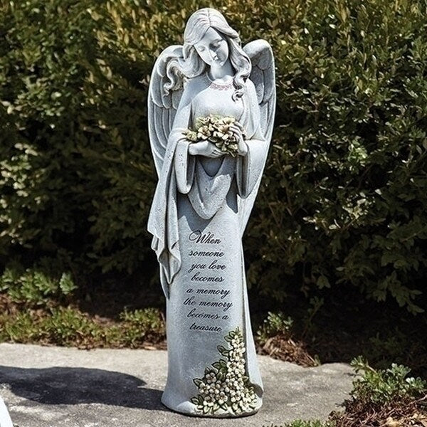 Memorial Angel With Verse Statue Love Memorial Saying Treasure