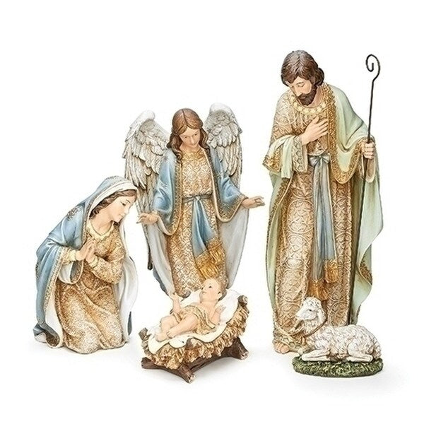 Nativity Set Statues Holy Family Angel & Lamb
