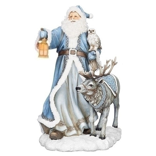Santa's Illuminated Reindeer Lantern