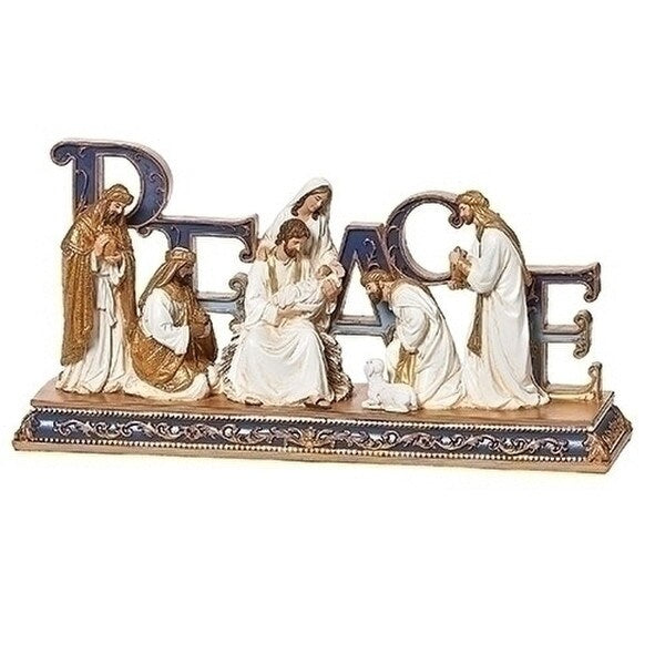 Peaceful Nativity Scene Statue