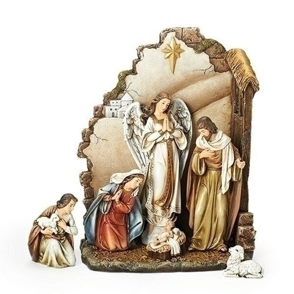 Starlit Guardian Nativity Statues Set of 7