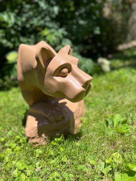 Nittany Lion Garden statue Penn Mascot University Cougar Panther Sculpture